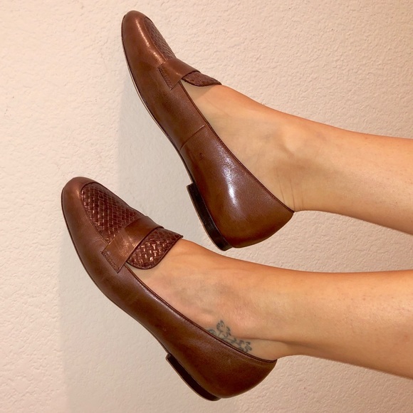 Cole Haan woven leather Dakota loafers